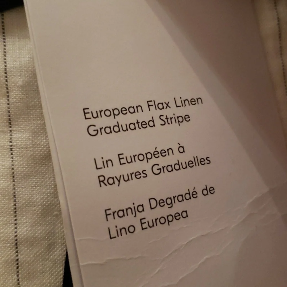 ❤️BUY 2 GET 1 FREE  West Elm European Flax Linen Graduated Stripe Duvet Covet